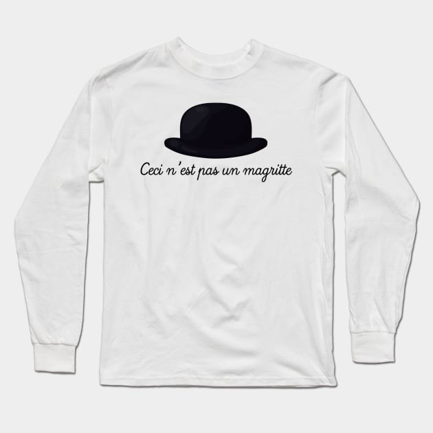 Magritte Long Sleeve T-Shirt by JFCharles